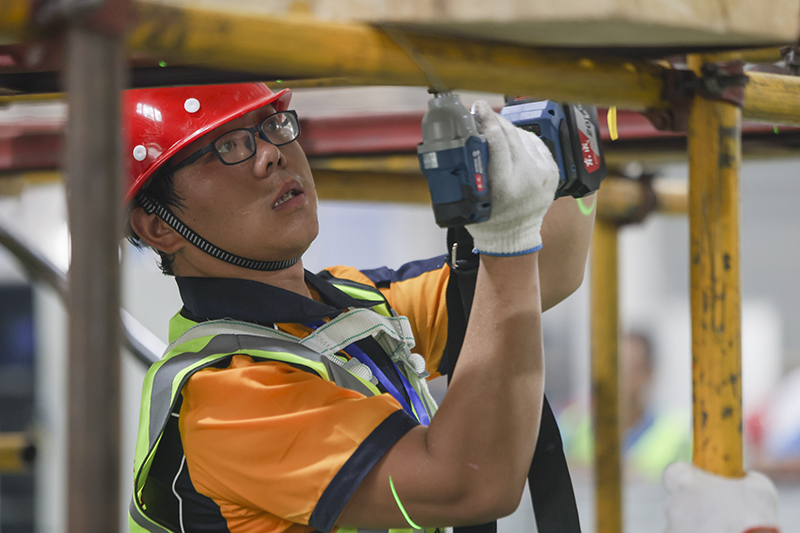 第二届新疆建筑工匠技能大赛决赛开赛