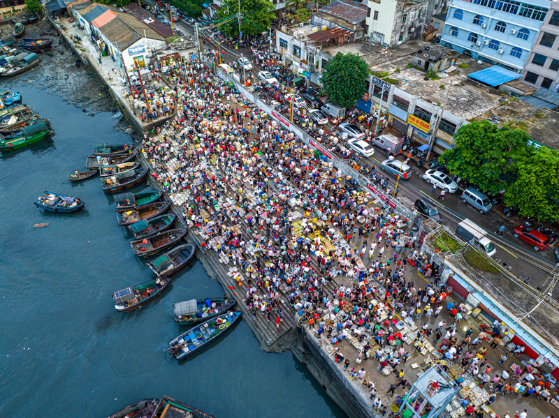 广西北海：渔船归来 渔获到港