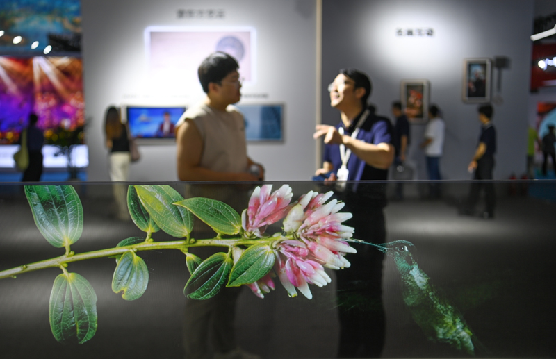 西部文博会上沉浸式体验数字文化