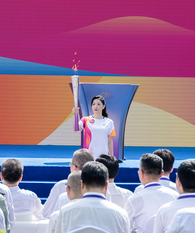 杭州亚运会火炬传递启动