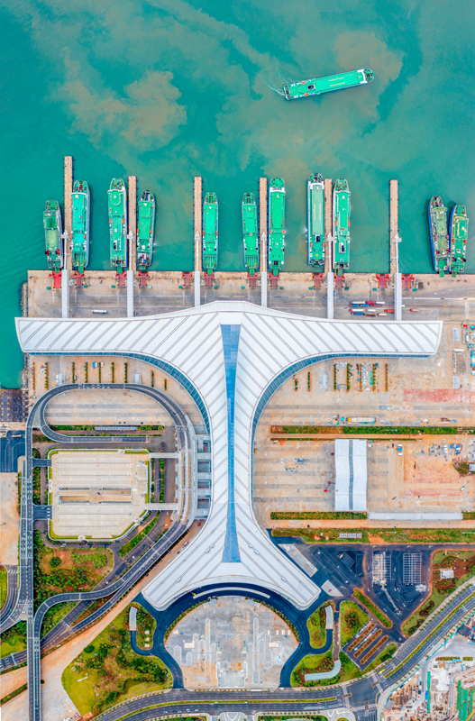 海口新海港综合交通枢纽站项目进入收尾阶段