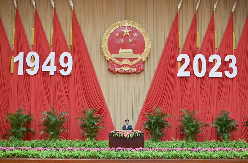 全国政协办公厅 中共中央统战部 国务院侨办 国务院港澳办 国务院台办 中国侨联联合举行国庆招待会 王沪宁致辞
