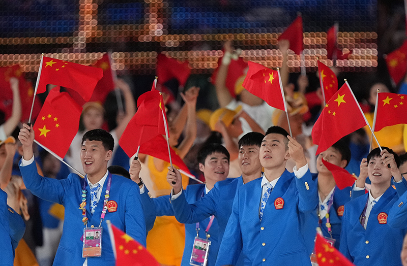 第19届亚洲运动会开幕式在杭州举行