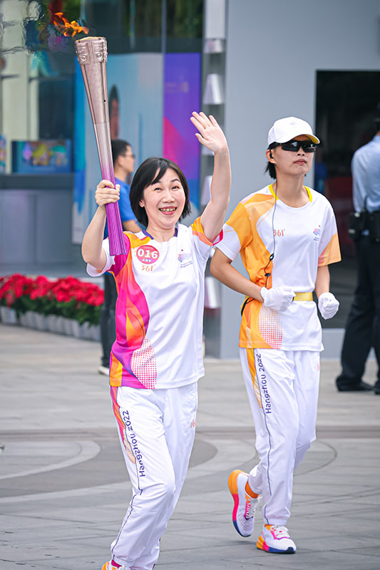 杭州亚运会火炬传递启动