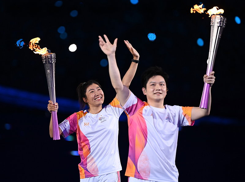 第19届亚洲运动会开幕式在杭州举行