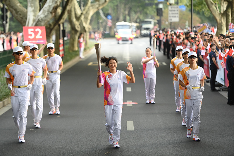 杭州亚运会火炬传递启动