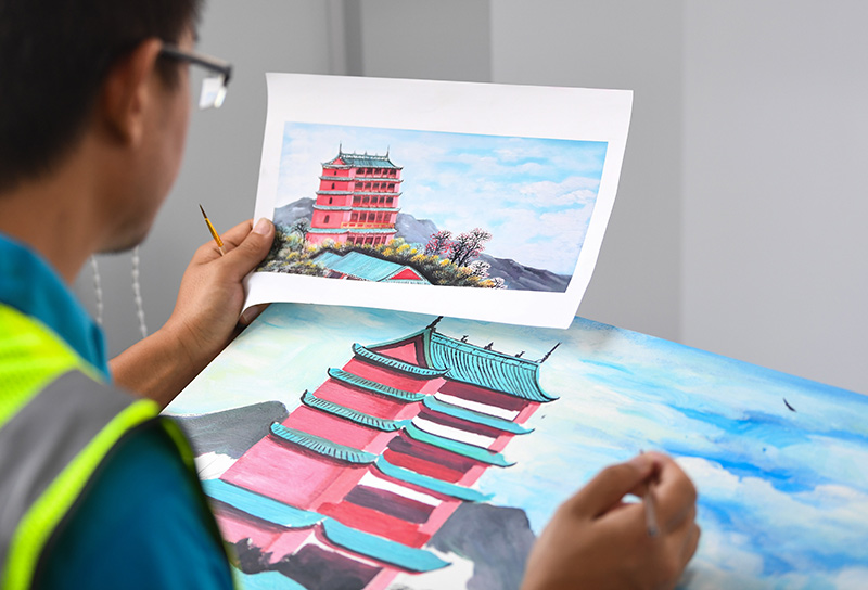 广州:建筑工匠打擂台