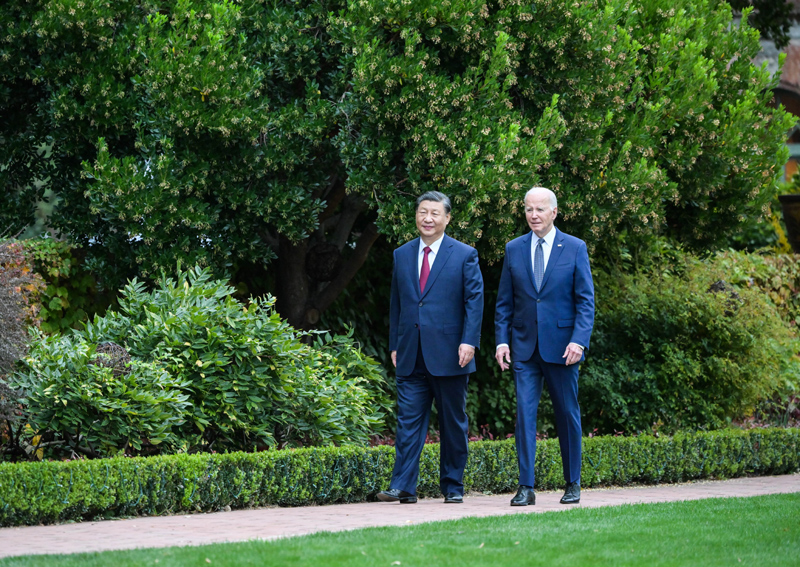 习近平同美国总统拜登举行中美元首会晤