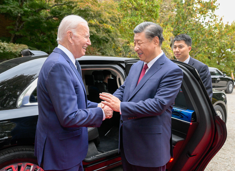 习近平同美国总统拜登举行中美元首会晤