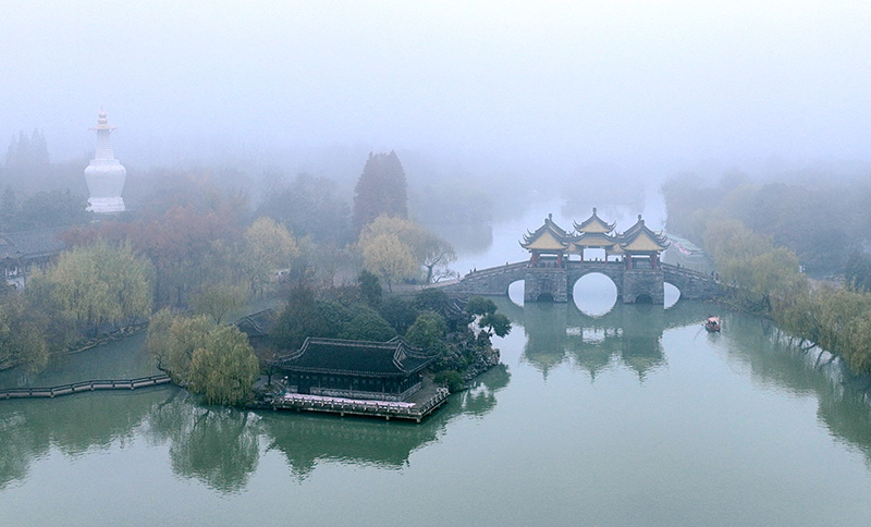 神州大地冬景如画