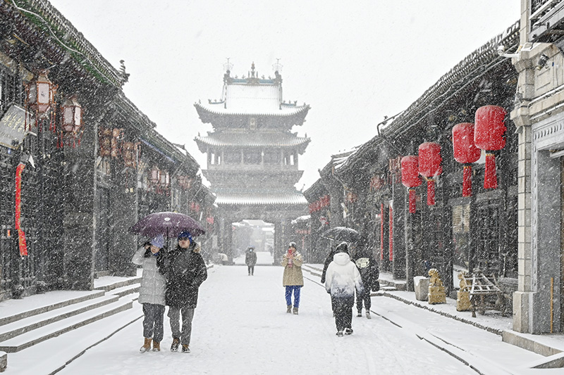 神州大地冬景如画