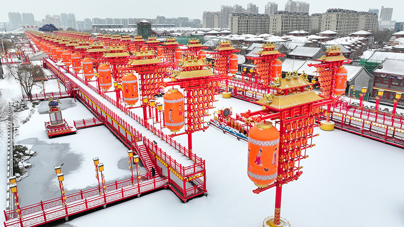 神州大地冬景如画