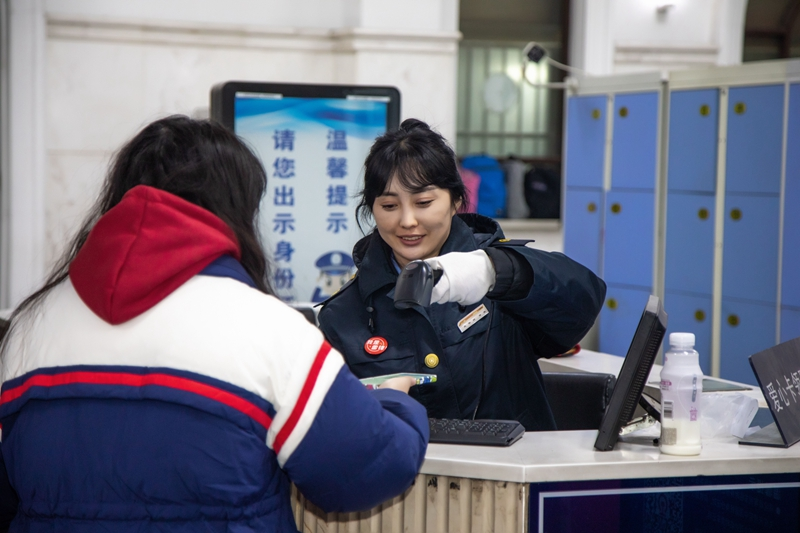 我在岗位上迎新年