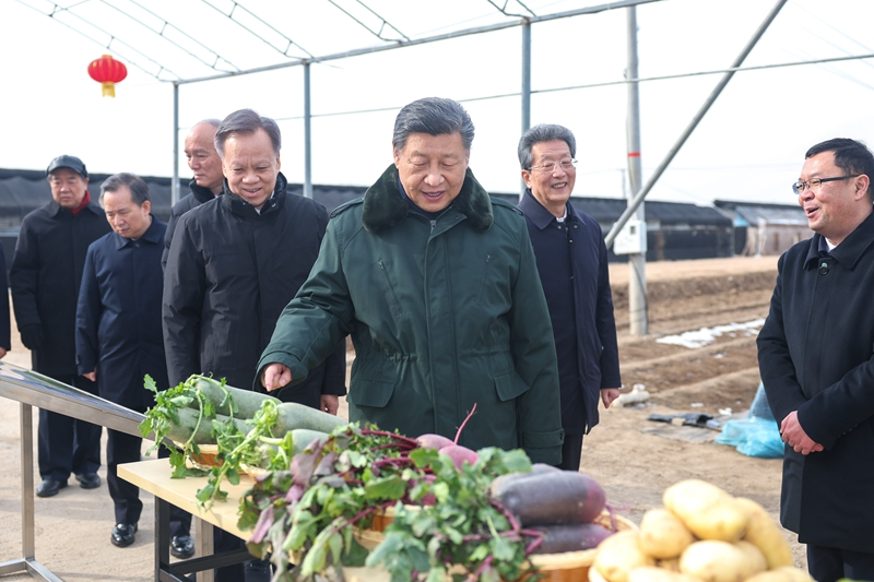 习近平春节前夕赴天津看望慰问基层干部群众 向全国各族人民致以美好的新春祝福 祝各族人民幸福安康 祝伟大祖国繁荣昌盛