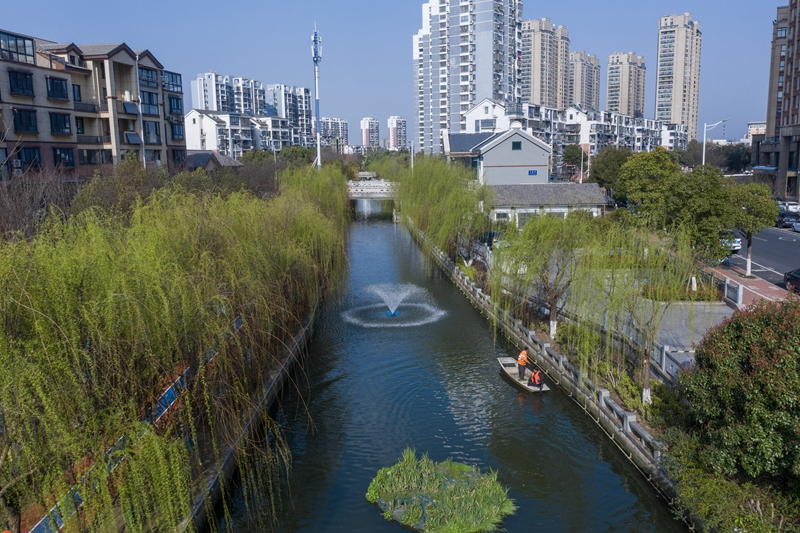 浙江湖州:提升河道水质 共建社区幸福河