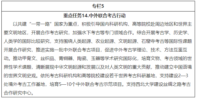 国家文物局关于印发《“十四五”考古工作专项规划》的通知