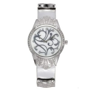 Brand Women Quartz Watch Leather Round Gold Silver Watches Waterproof Ladies Casual Clock watch