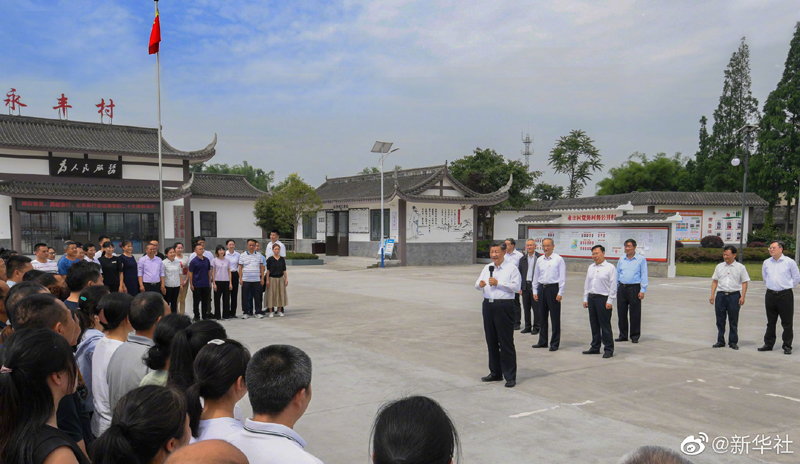习近平在四川眉山市考察调研