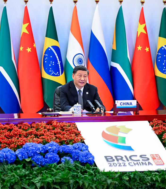 金砖国家领导人第十四次会晤举行 习近平主持会晤并发表重要讲话