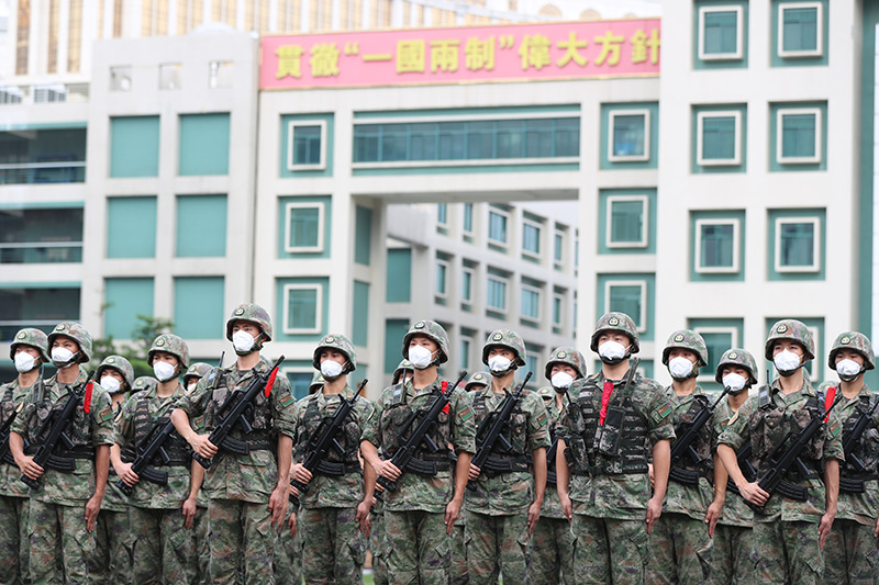 中国人民解放军驻澳门部队第二十三次建制单位轮换工作顺利完成