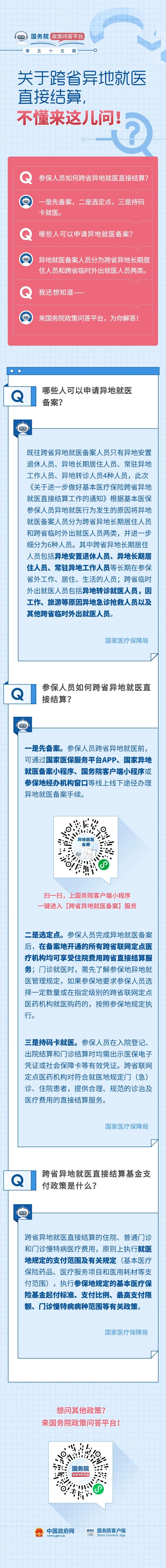 参保人员如何跨省异地就医直接结算？权威解答！