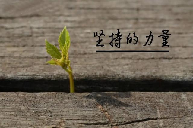坚持，让好事发生
