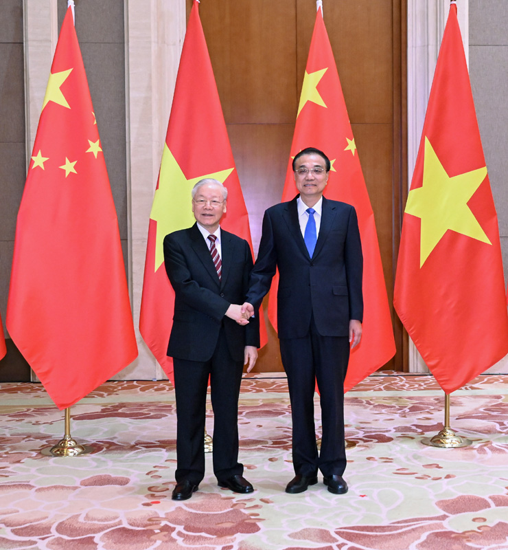 李克强会见越共中央总书记阮富仲