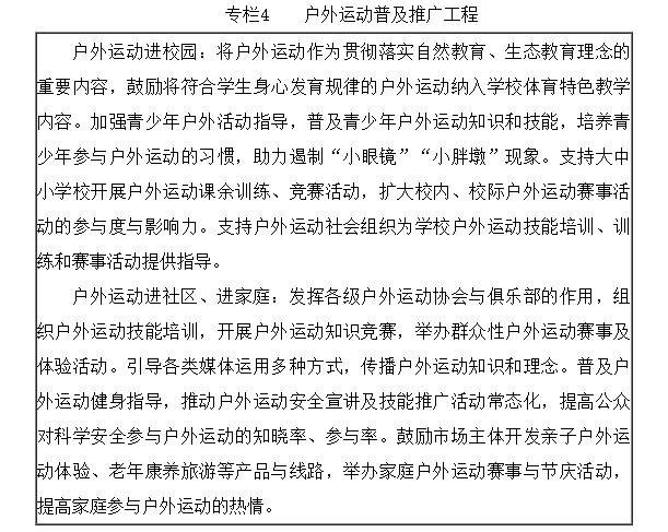 关于印发《户外运动产业发展规划(2022-2025年)》的通知