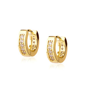 New Micro Huggie Hoop Earrings Women Men Punk Unisex Rock Zircon Earrings Wedding Party Fine Fashion Jewelry Accessories Gifts
