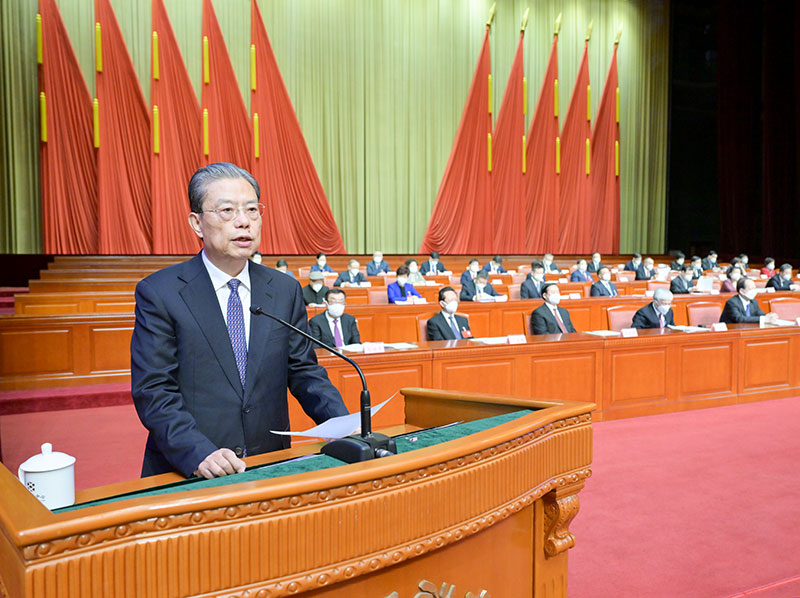 民建第十二次全国代表大会开幕 赵乐际代表中共中央致贺词