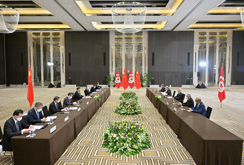 习近平会见突尼斯总统赛义德