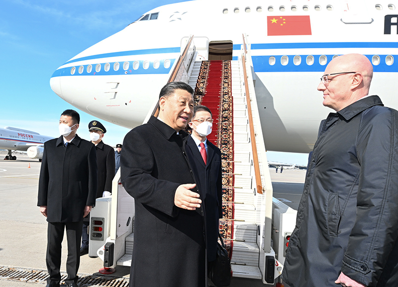 习近平抵达莫斯科开始对俄罗斯进行国事访问