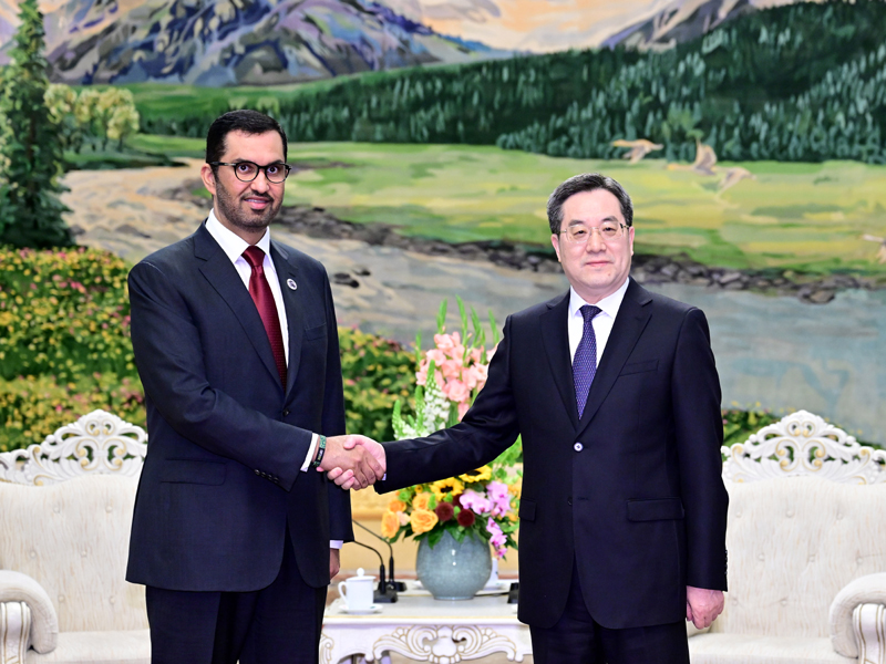 丁薛祥会见联合国气候变化迪拜大会候任主席苏尔坦