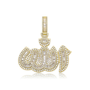 New Allah Pendant Necklace High Quality Iced Out Micro Pave Cubic Zirconia Hip Hop Fashion Jewelry Pendants Gifts Peace and Love