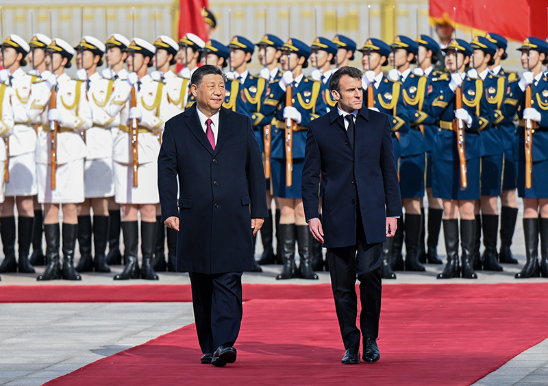 习近平同法国总统马克龙举行会谈