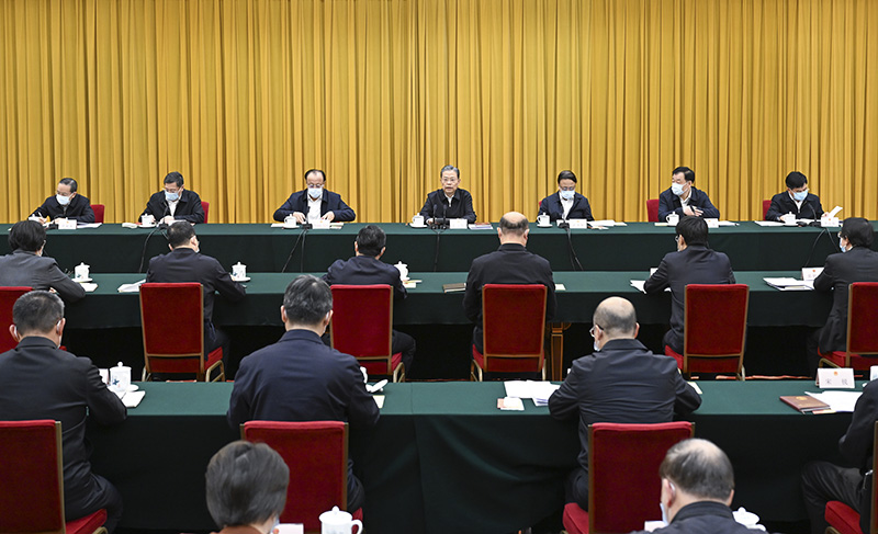 赵乐际主持召开全国人大常委会种子法执法检查组第一次全体会议