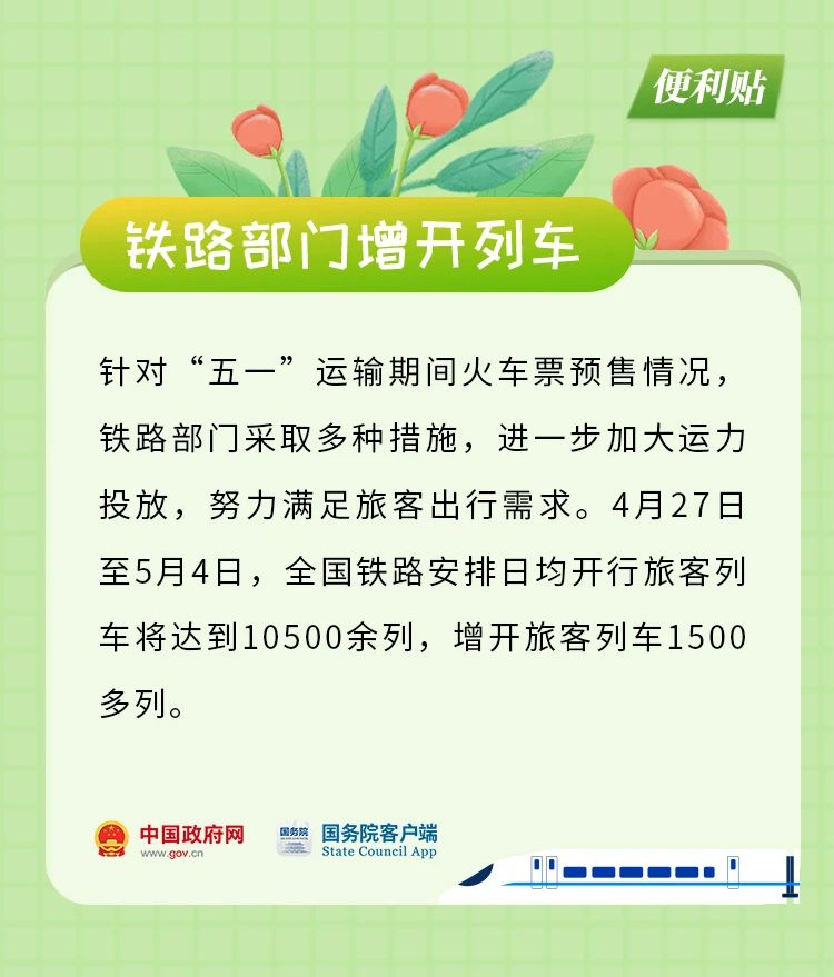 必备！请收藏！“五一”这份实用便利贴送给你
