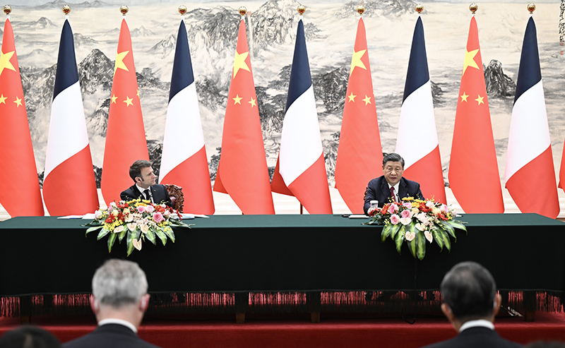 习近平同法国总统马克龙举行会谈