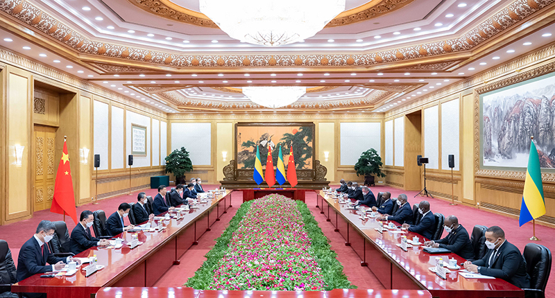 习近平同加蓬总统邦戈举行会谈