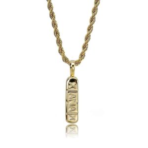 Hip Hop Gold Plated Pendant Necklaces Pill Pendants Highly Smooth Polished Charm Jewelry For Men Women Fashion Jewelry Pendants