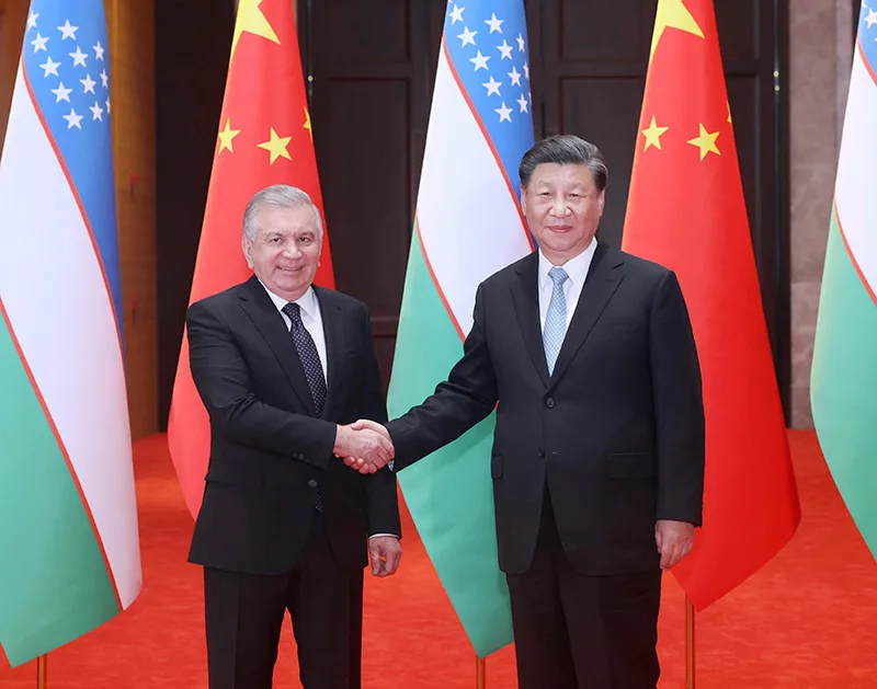 2023年习近平同乌兹别克斯坦总统米尔济约耶夫会谈