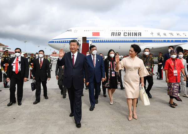 Xi arrives in Indonesia’s Bali for G20 summit