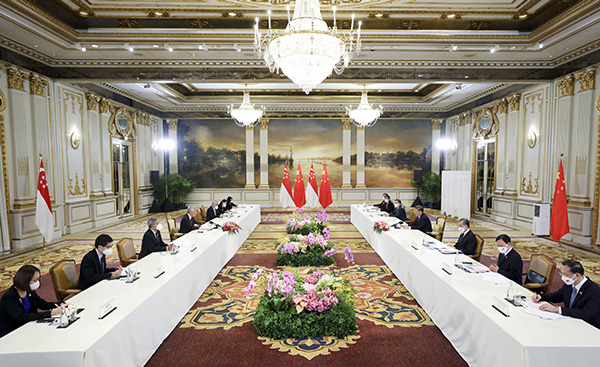 Xi calls for high-quality China-Singapore cooperation