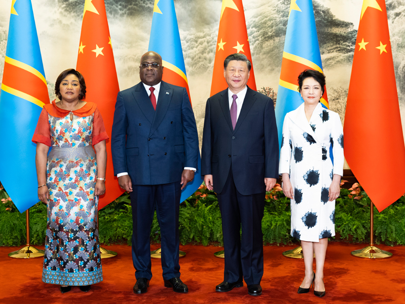 习近平同刚果（金）总统齐塞克迪举行会谈