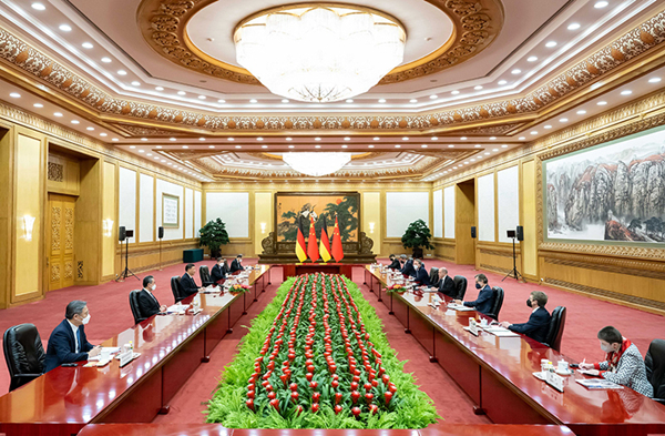Xi meets German Chancellor Olaf Scholz