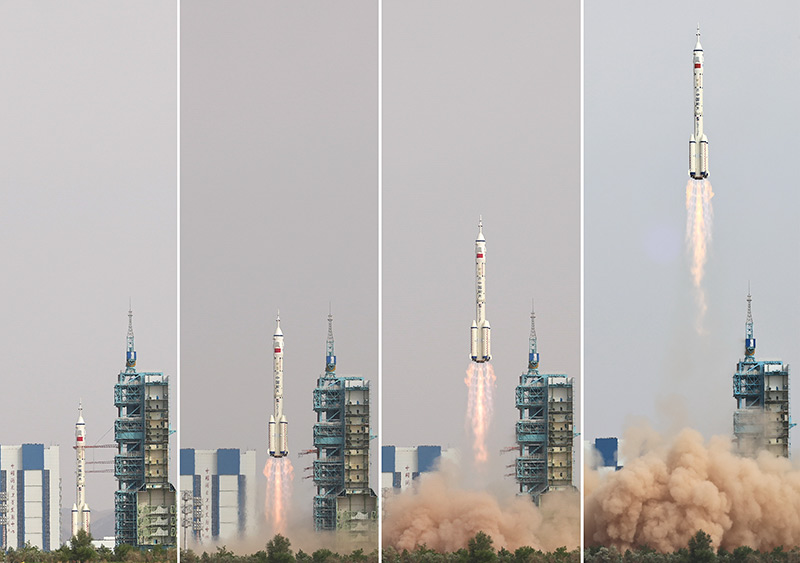 神舟十六号载人飞船发射取得圆满成功 中国空间站全面建成后首次载人飞行任务开启