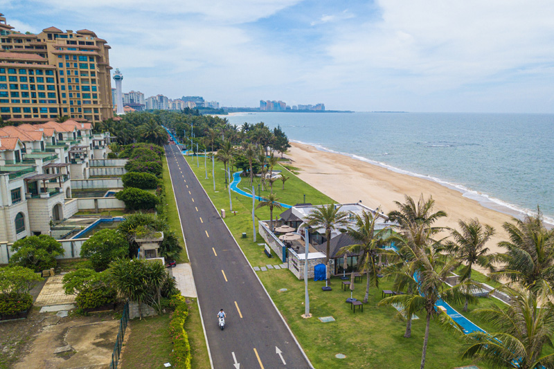 海南环岛旅游公路主线路基段建设完成