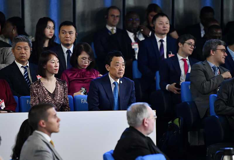 屈冬玉连任联合国粮农组织总干事