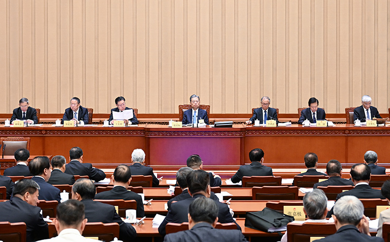 十四届全国人大常委会第六次会议举行第二次全体会议 审议全国人大常委会执法检查报告、“一府两院”专项工作报告等 赵乐际出席会议