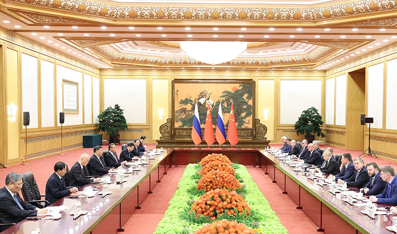 习近平同俄罗斯总统普京会谈